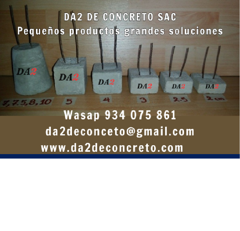 Imagen del producto Dados de concreto